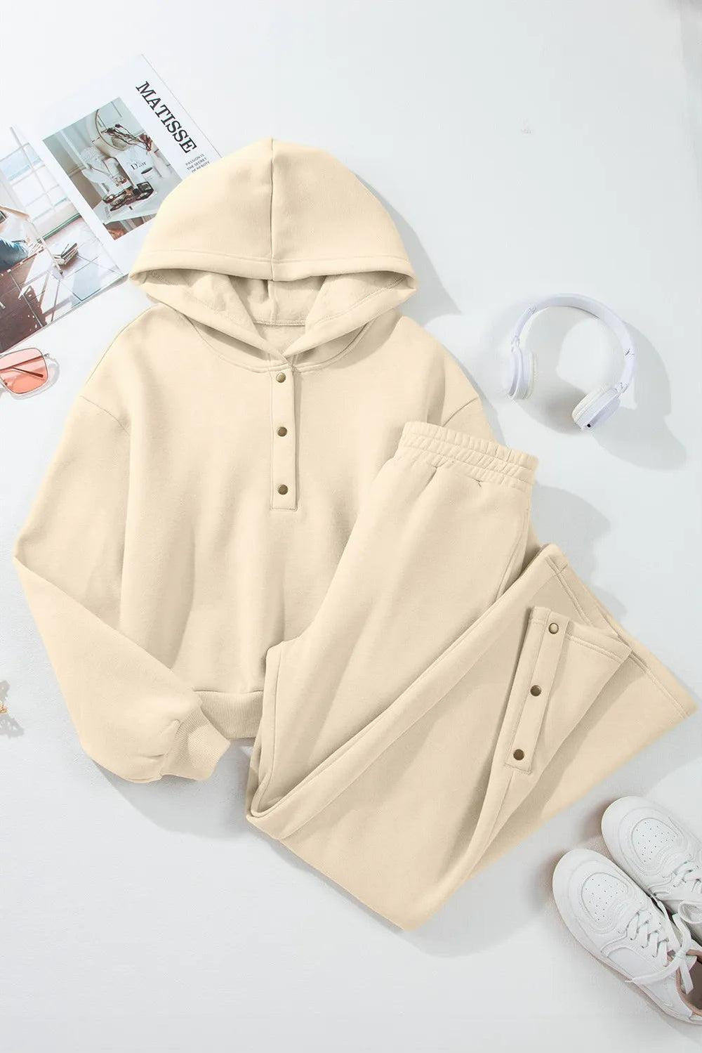 Lori Hooded Casual Activewear Set