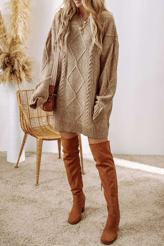 Cassidy Knit Loose Fit Sweater Dress