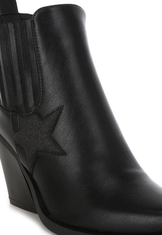 Glitter Star Western Chelsea Boots