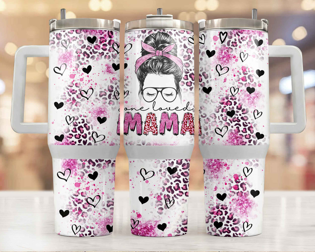 "One Loved Mama" Graphic Tumbler