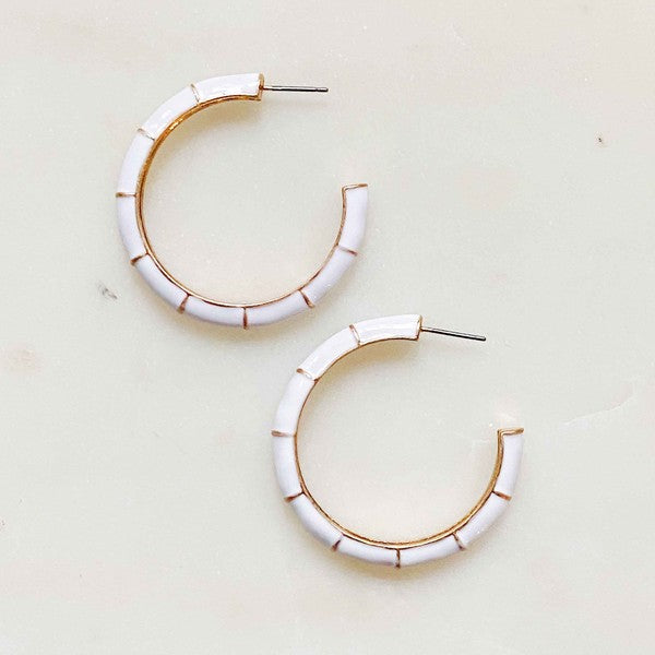 Candy Drop Hoop Earrings