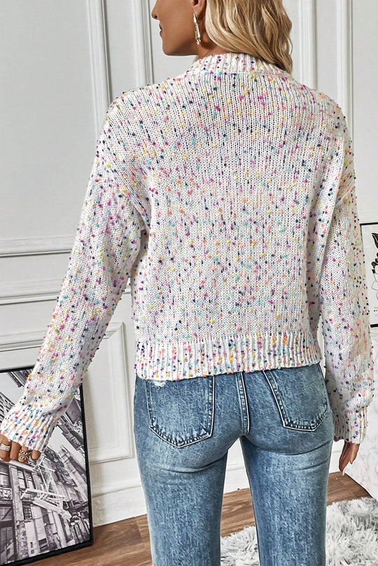 Multicolor Confetti Sweater Cardigan