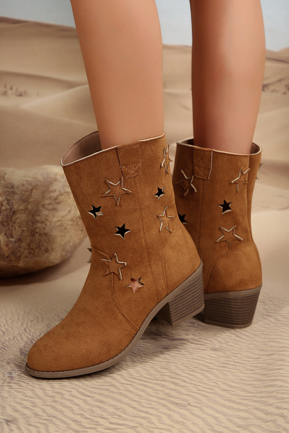 Western Stars Suede Short Boots