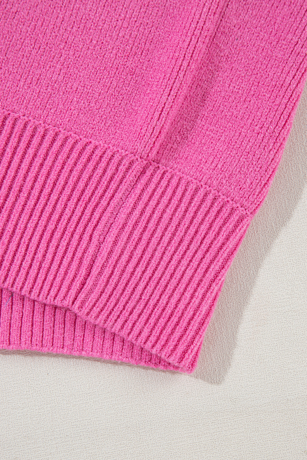 Pink Knit Multicolor Sweater Top