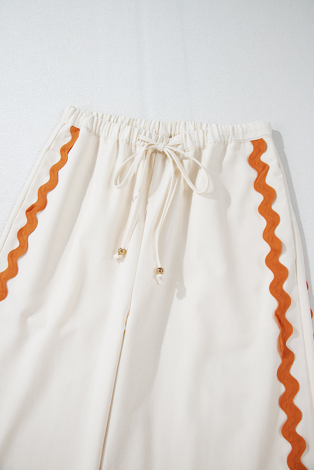 Pumpkin Spice Zig Zag Wide Leg Pants Set