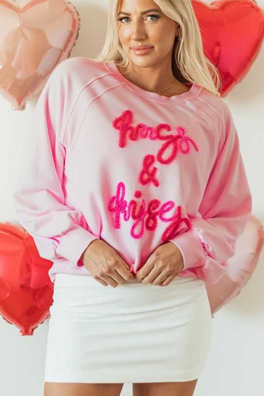 "HUG AND KISSES" Valentine Sweatshirt