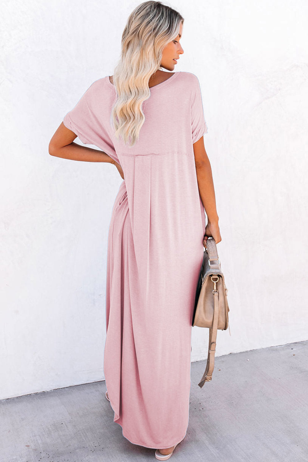 Women Splits Maxi T-shirt Dress