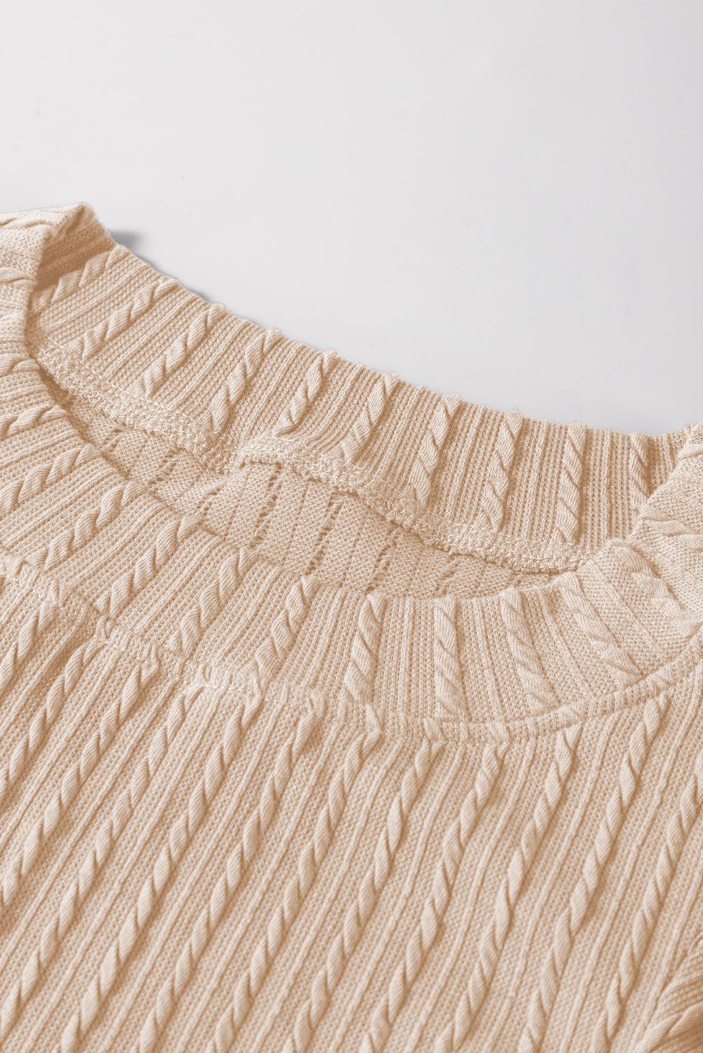 Hazel Knit Flutter Sleeve Top