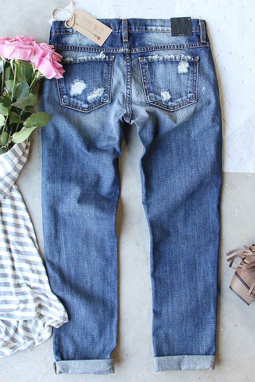  Valentine Hearts Patches Denim Jeans