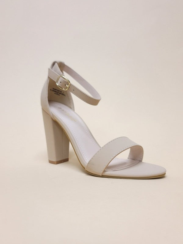 STACEY ANKLE STRAP HEELS