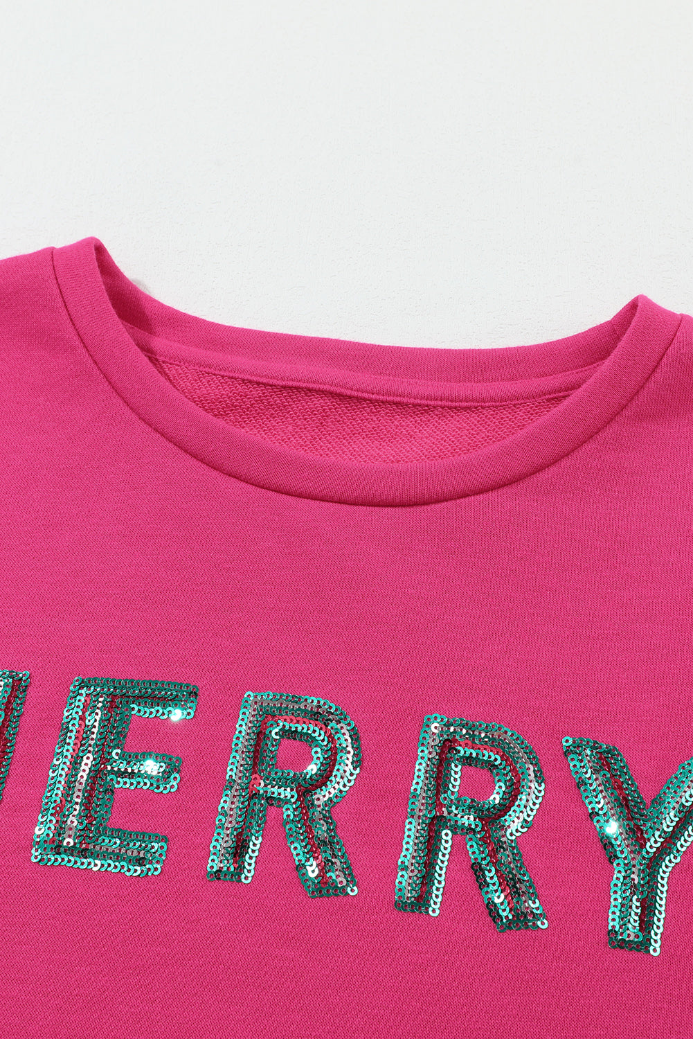 Sequins "Merry" Christmas Tree Sweatshirt