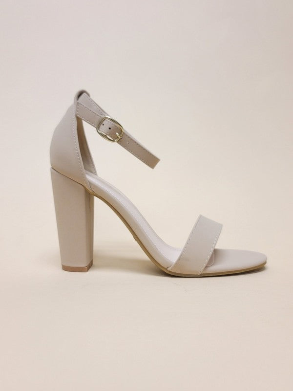 STACEY ANKLE STRAP HEELS