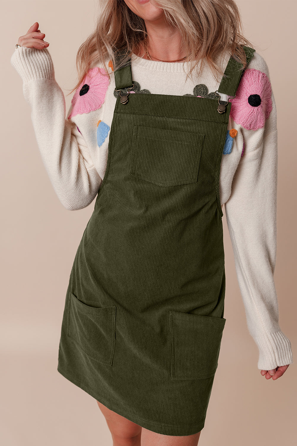 Lillie Corduroy Overall Dress