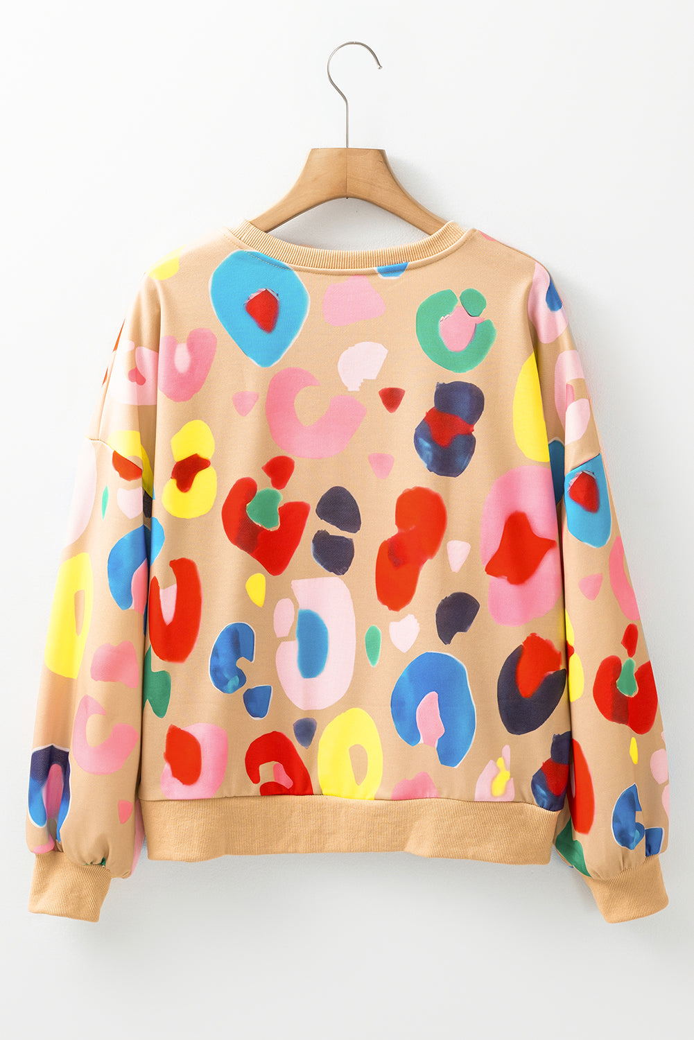 Multicolor Leopard Prints Sweatshirt