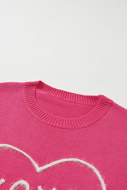 Knitted Heart XOXO Sweater