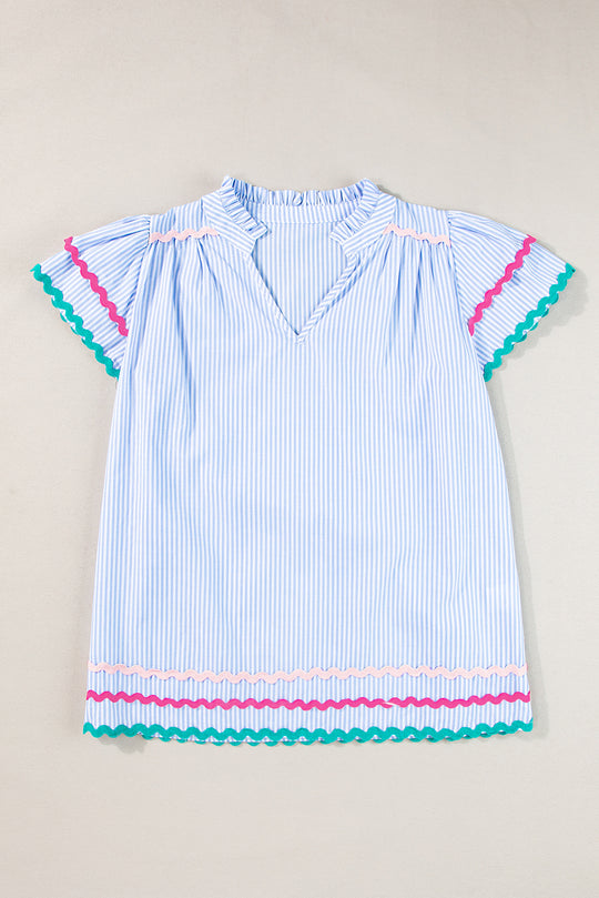 Layla Striped Zig Zag Blouse