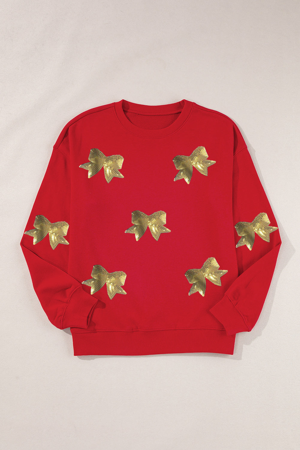 Gold Christmas Holiday Bows Sweatshirt