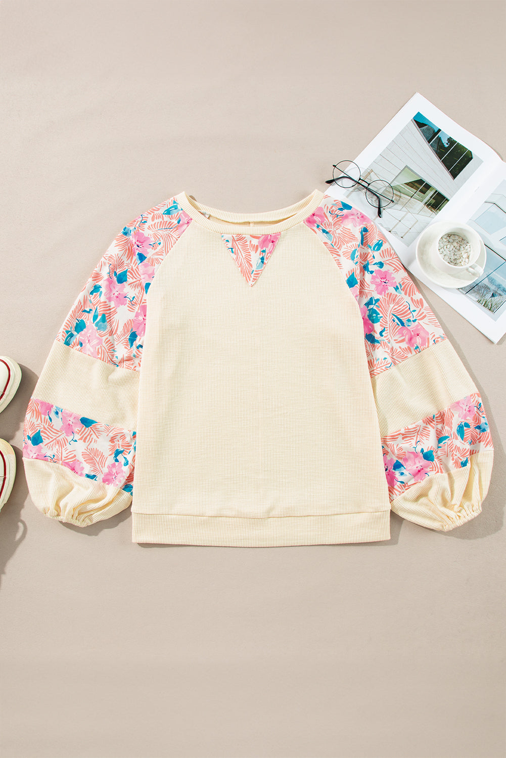 Floral Breeze Long Sleeve Blouse