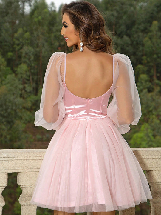 Sweetheart Mini Tulle Dress