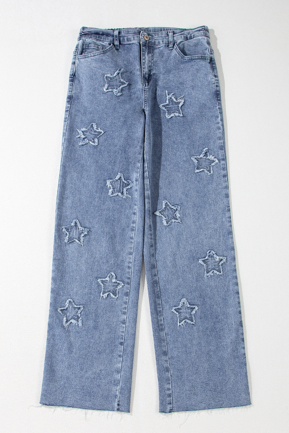 All American Star Patches Loose Denim