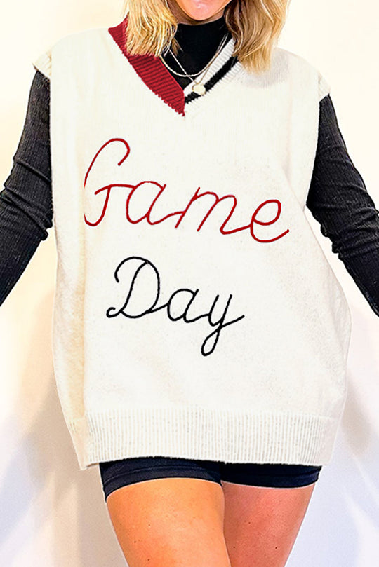 Sassy Vintage "Game Day" Sweater Vest