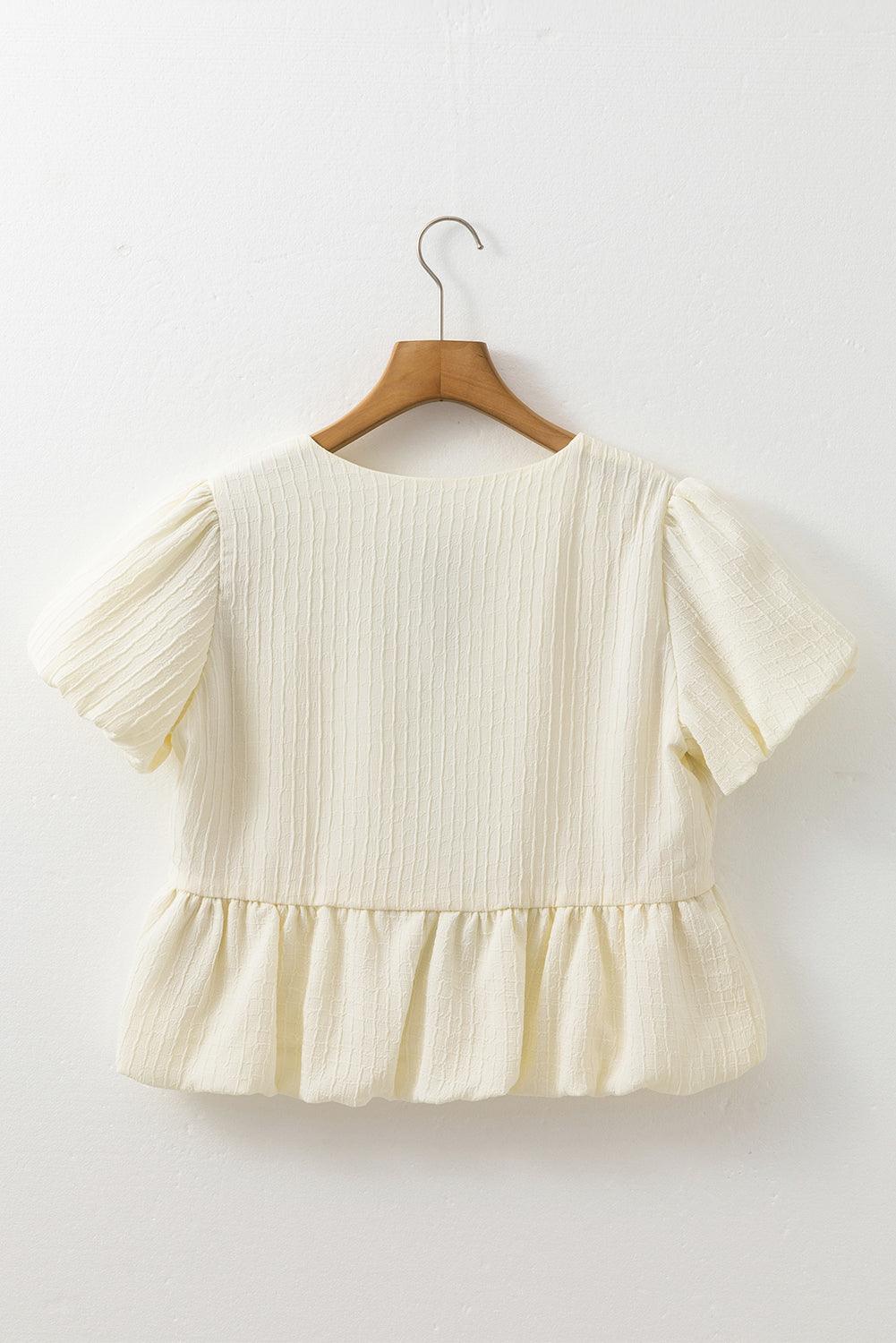 Lizzy Cream Bow Ties Blouse