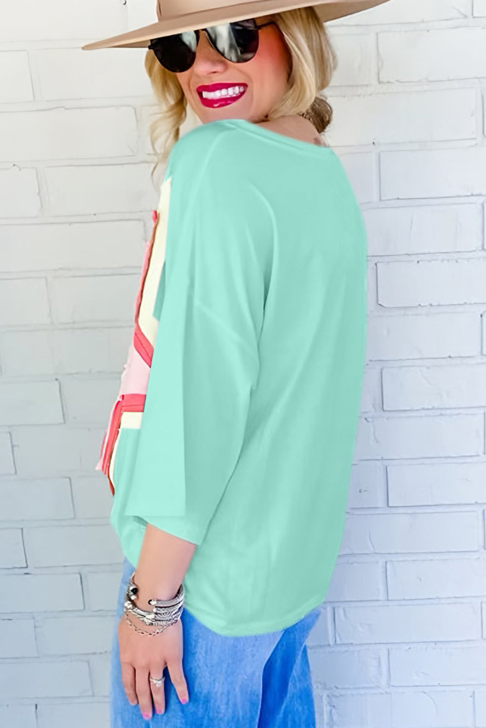 Jocelynn Star Oversized Tee - Klazzi Fashion Boutique