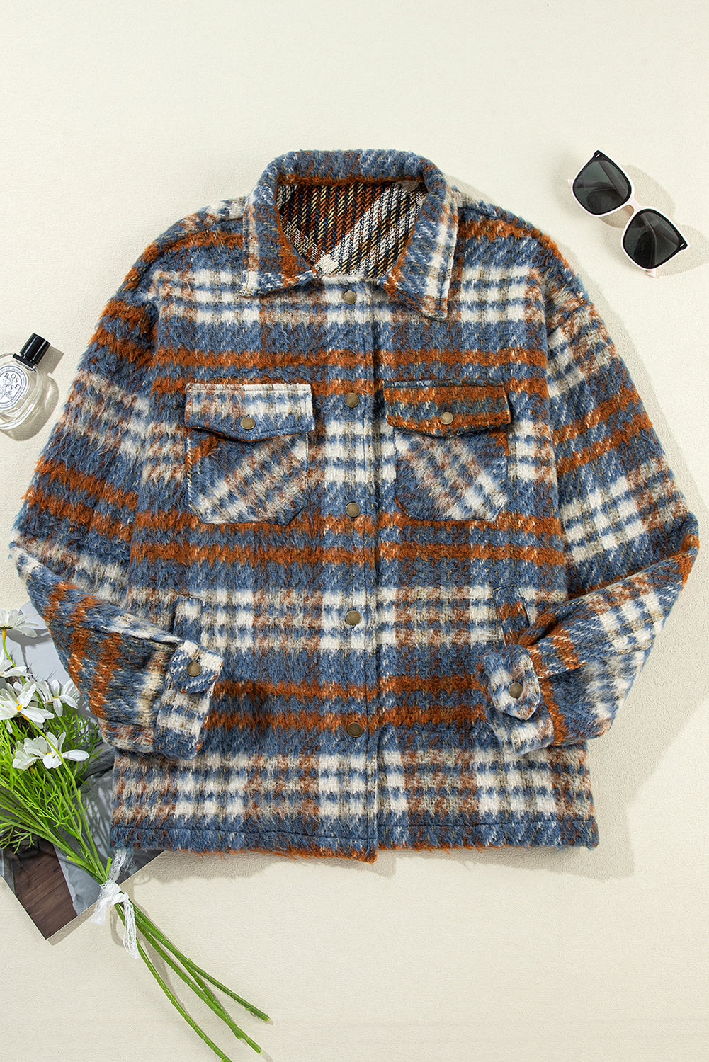 Sonya Plaid Collar Shacket