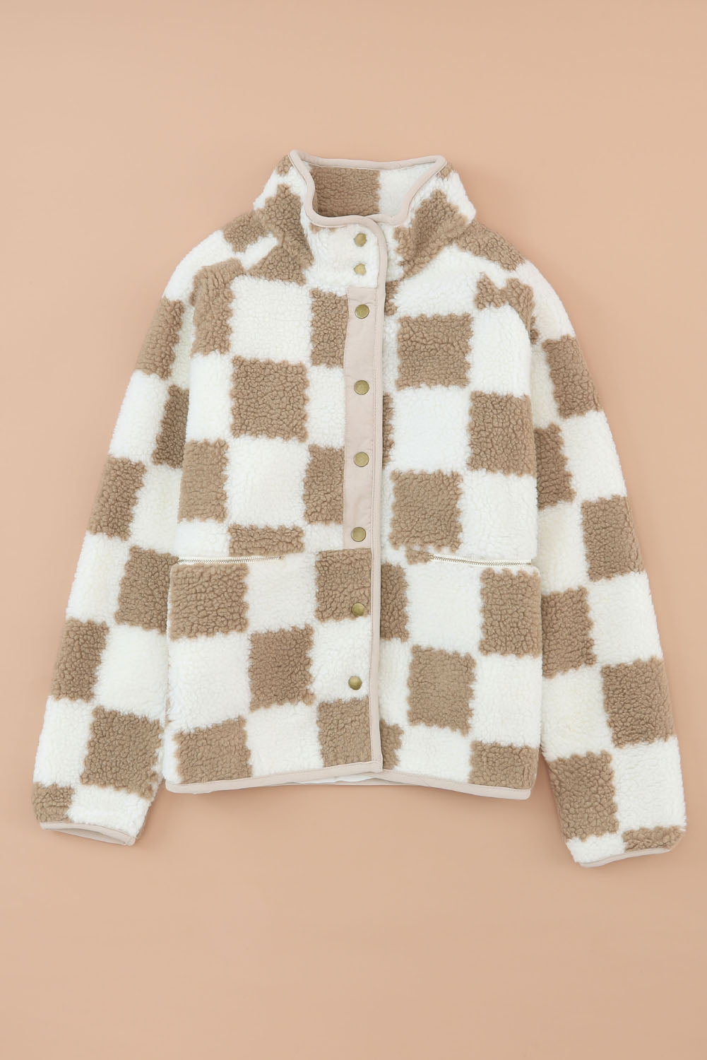 Checked Sherpa Women Jacket