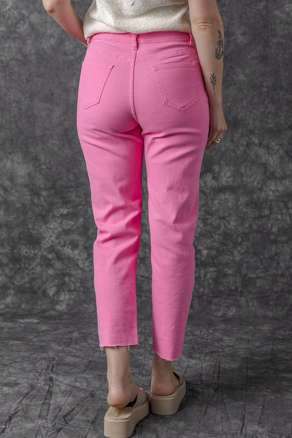 Star Pink Straight Leg Denim