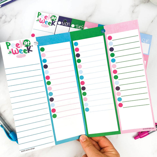 Peek at the Week Weekly Planner Pad