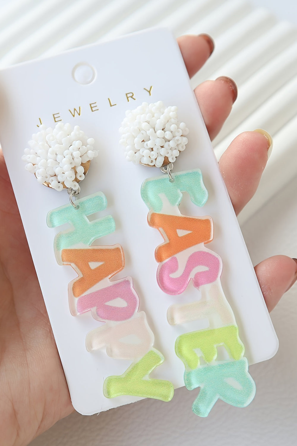  Colorful "HAPPY EASTER" Earrings