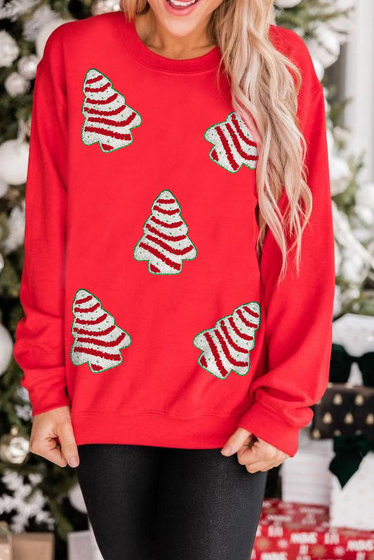  Christmas Trees Patch Sweatshirt