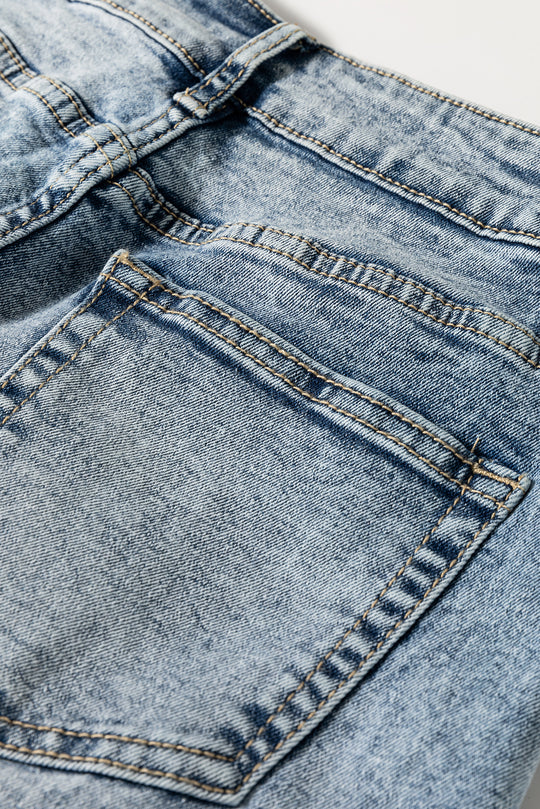 High Rise Medium Wash Denim