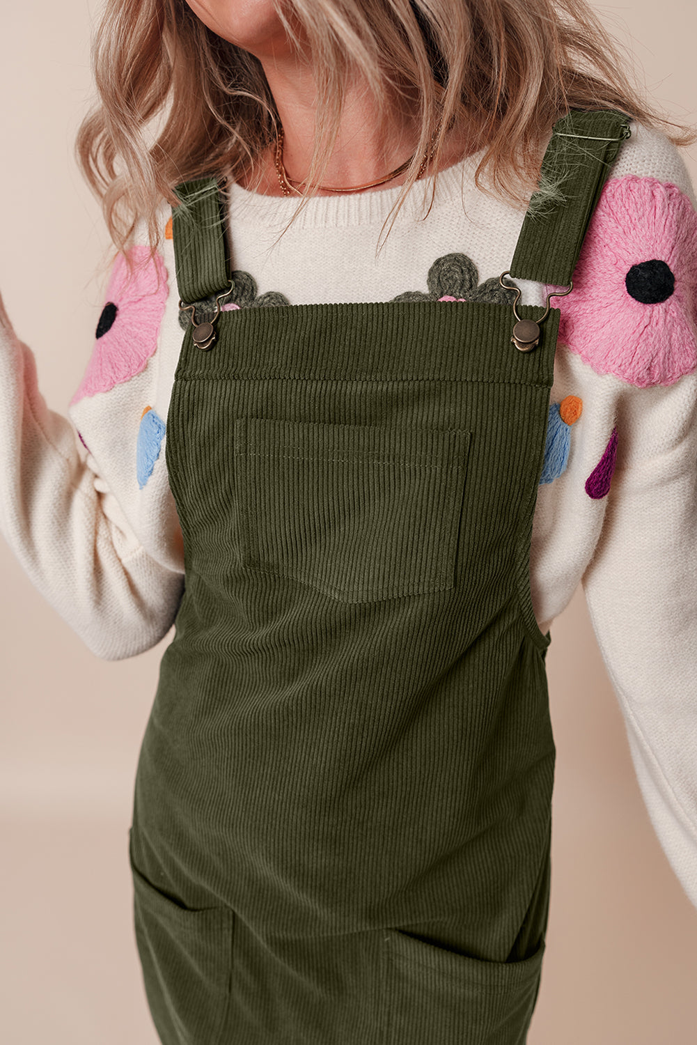 Lillie Corduroy Overall Dress