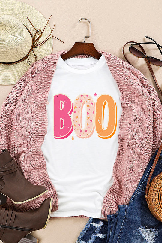  Halloween "BOO" Graphic T-shirt