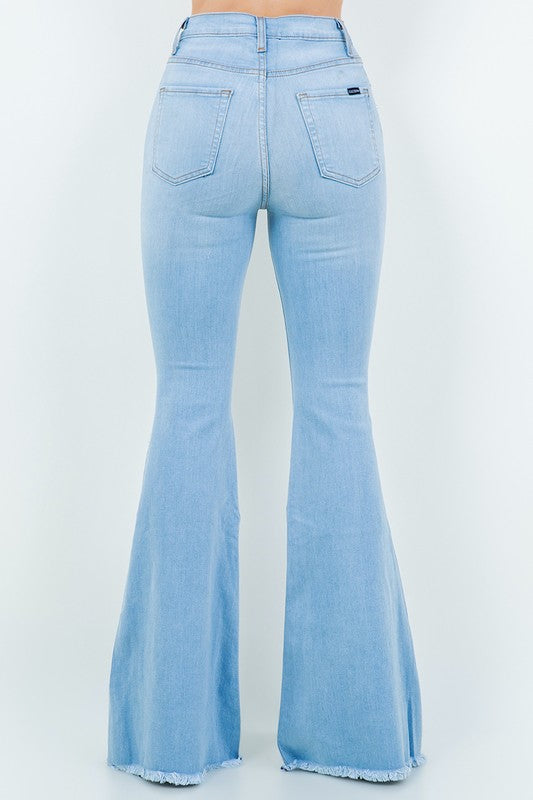 Pretty In Pearls Bell Bottom Denim