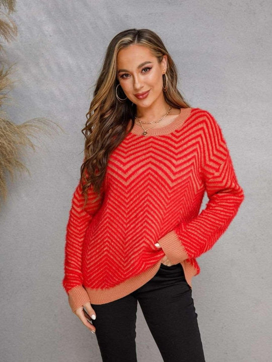 Amanda Long Sleeve Sweater - Klazzi Fashion Boutique