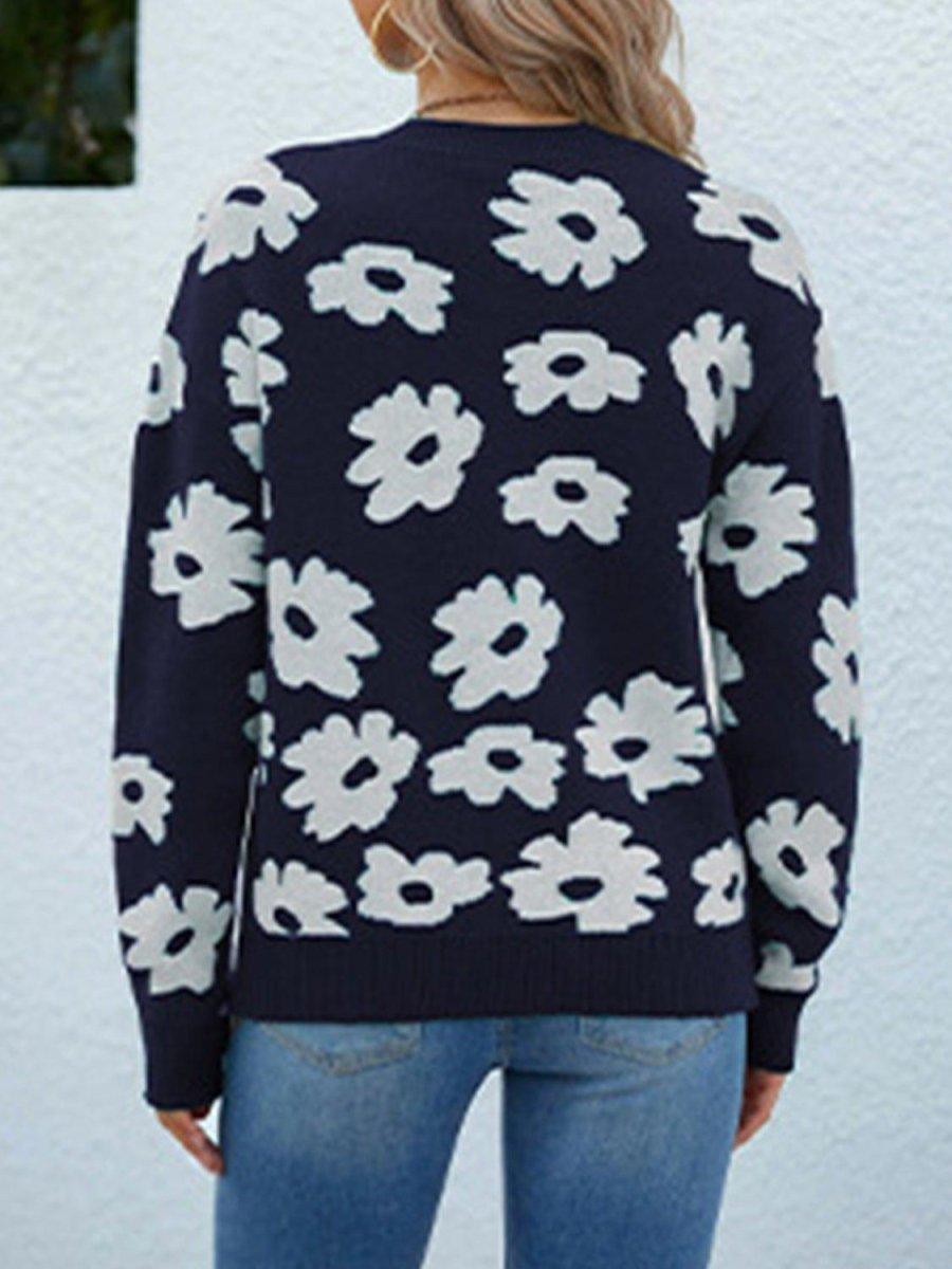 Amazing Daizy Floral Sweater - Klazzi Fashion Boutique