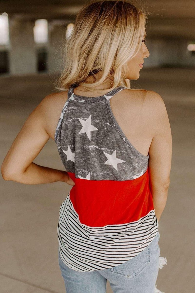 American Flag Tank Top - Klazzi Fashion Boutique