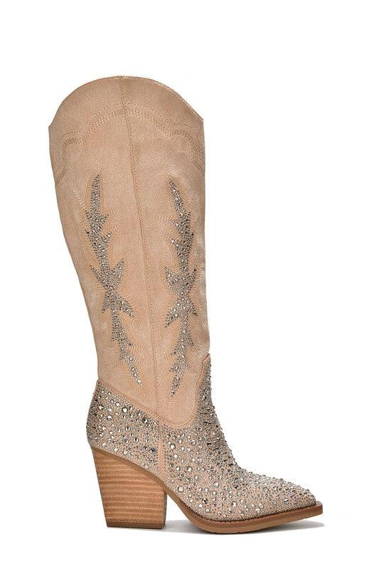 ANNI RHINESTONE SPARKLE WESTERN BOOT - Klazzi Fashion Boutique