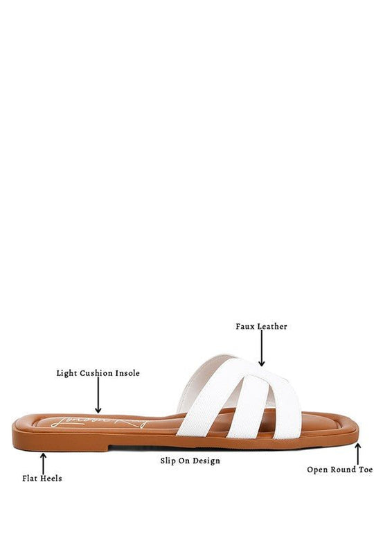 Aura Leather Flat Sandals - Klazzi Fashion Boutique