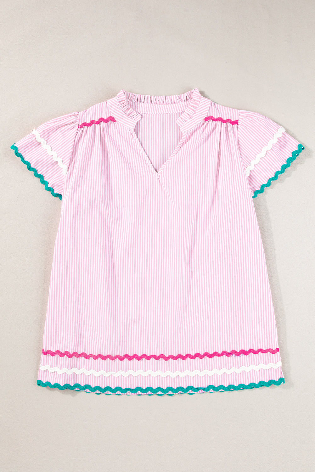 Layla Striped Zig Zag Blouse