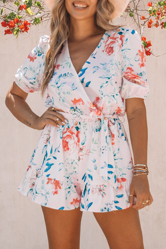 Whitney Multicolor Floral Romper - Klazzi Fashion Boutique