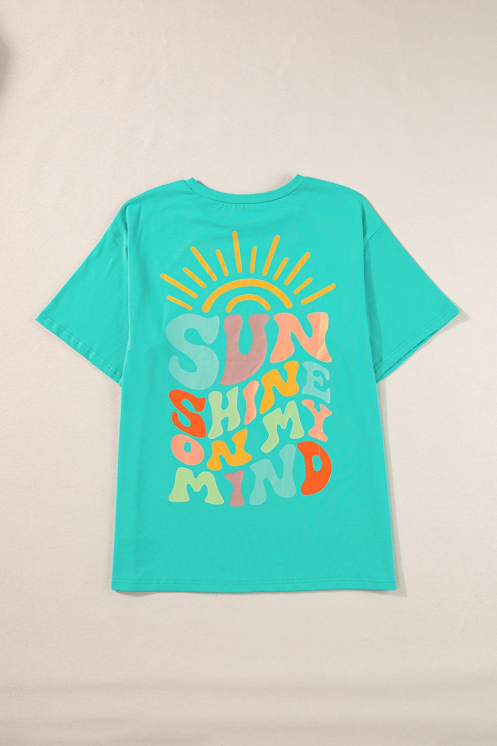 Bright Pink SUNSHINE ON MY MIND Graphic Tee