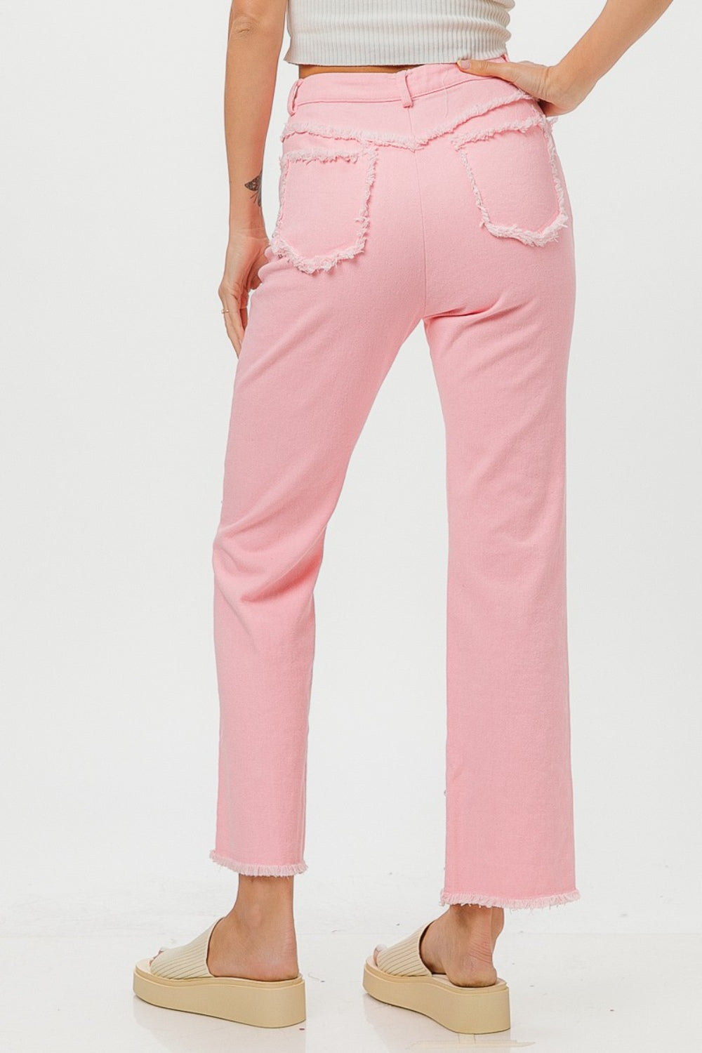 Naomi -BiBi Washed Pearl Denim Pants