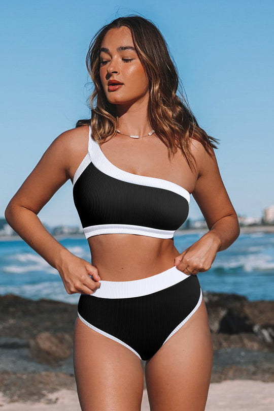 Lisa One Shoulder Bikini Set