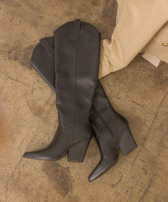 Barcelona High Western Boots - Klazzi Fashion Boutique