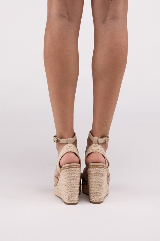 Basset Espadrille Platform Wedge Sandals - Klazzi Fashion Boutique