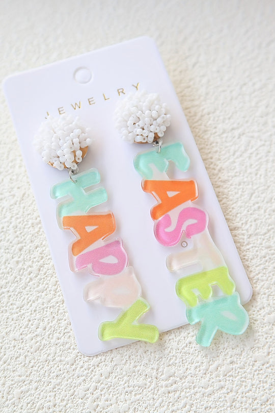  Colorful "HAPPY EASTER" Earrings